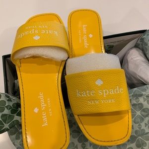 Kate spade leather slides